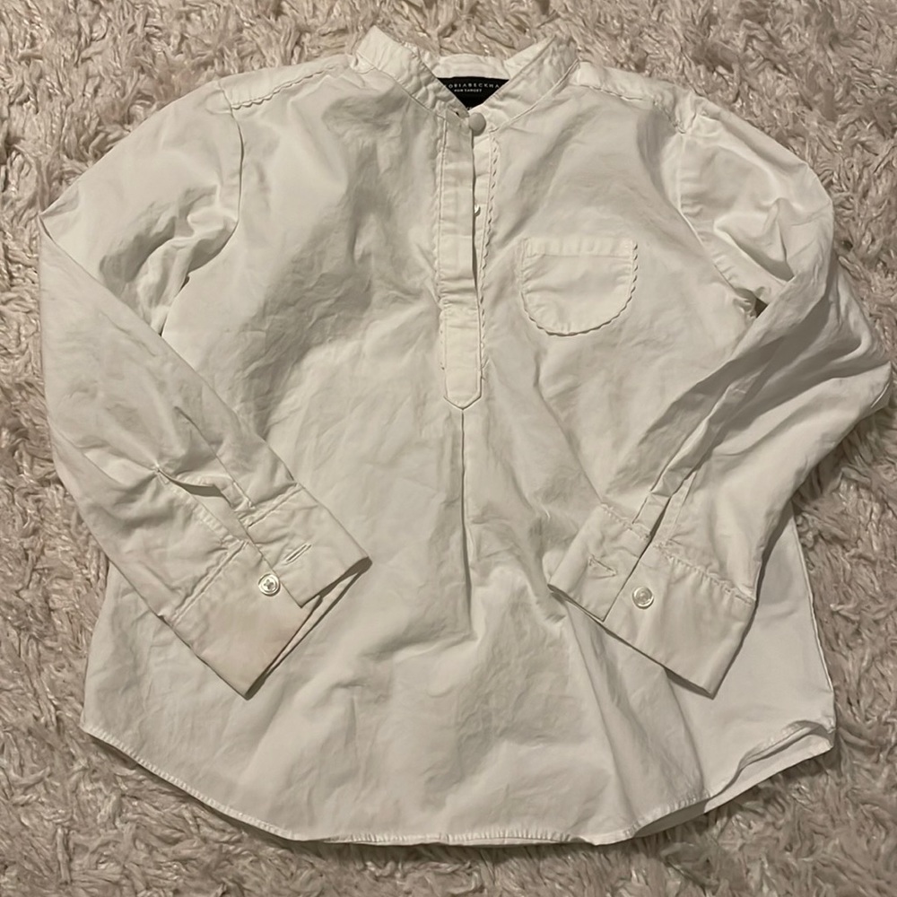 Victoria Beckham for target white tunic blouse size 6